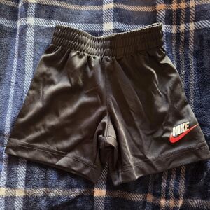 Nike Black Shorts with Red Swoosh